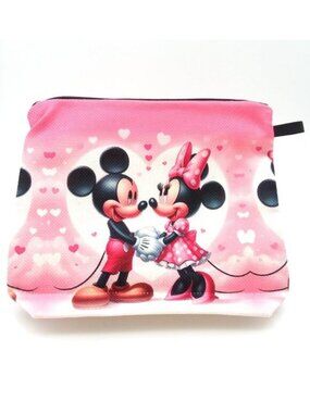 Cosmetic Bag Disney Mickey Mouse Makeup Minnie Mouse Love Clutch Pouch Travel